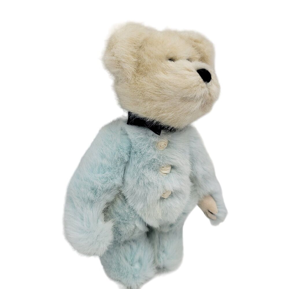 Boyds Bears Plush "Gwinton" Bear 8" Blue w/ Buttons The Archived Collection - Picture 4 of 9